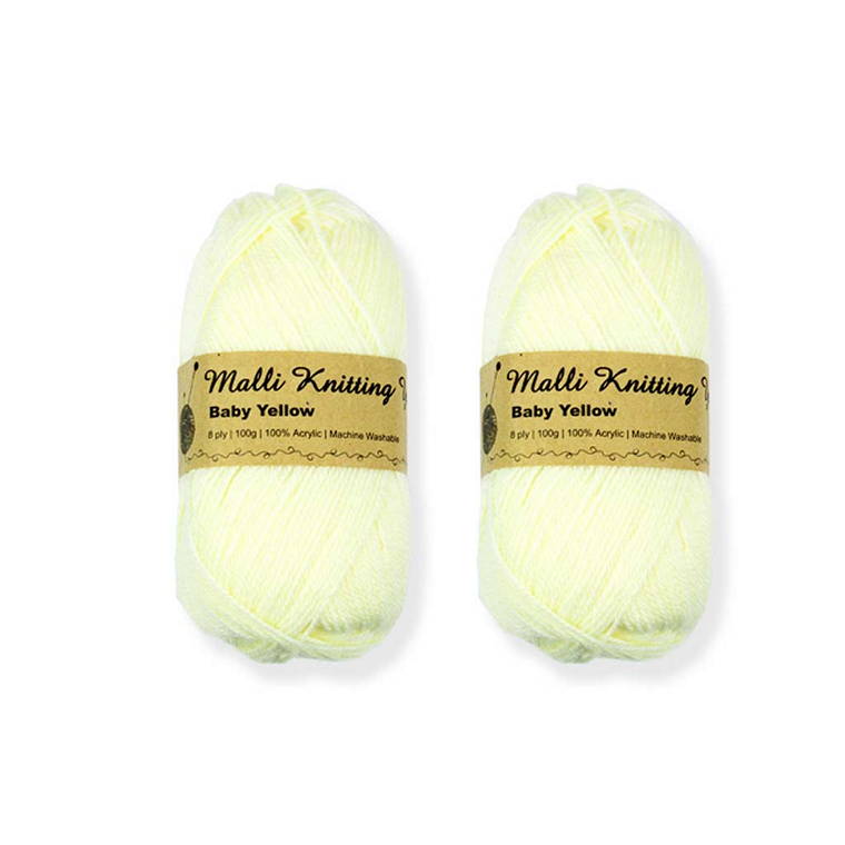 Acrylic Baby Yarn, Yellow