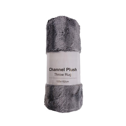 Channel Plush Throw Rug, Asstd