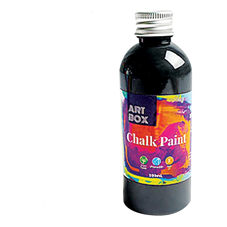 Chalk Paint 100ml, 2 Asstd Colours, Black or White