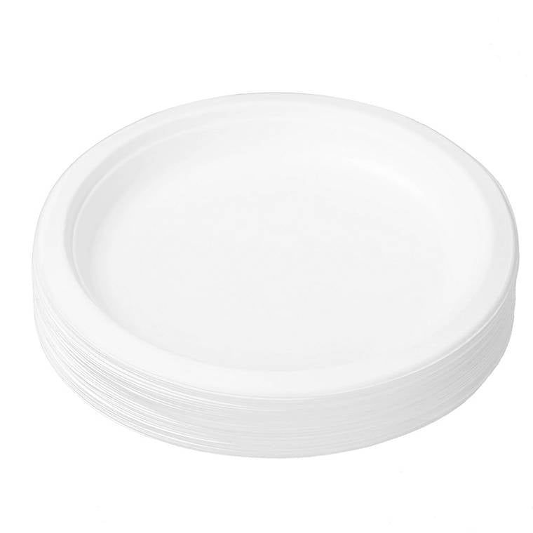 L&L Eco Side Plate, White, 18cm, 30pk