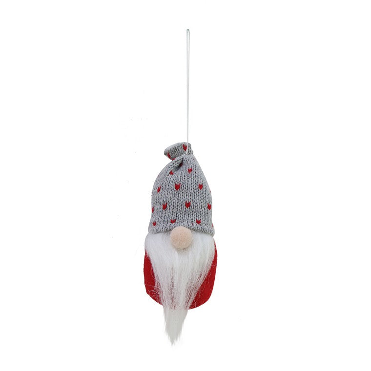 Knitted Beanie Gnome, 10cm, Asstd