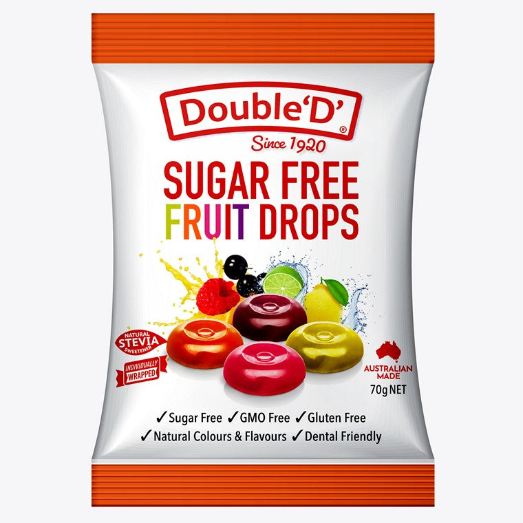 DD Sugar Free Fruit Drops, 70gm