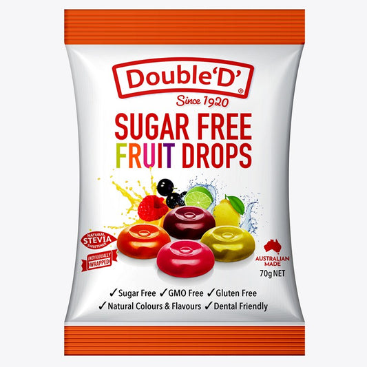 DD Sugar Free Fruit Drops, 70gm