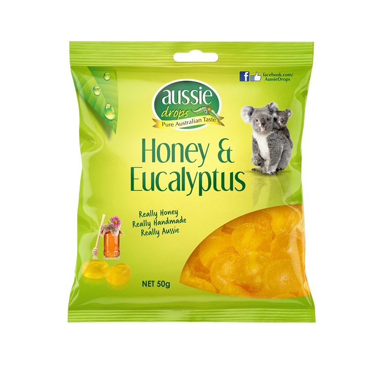 Honey and Eucalyptus Drops, 50gm