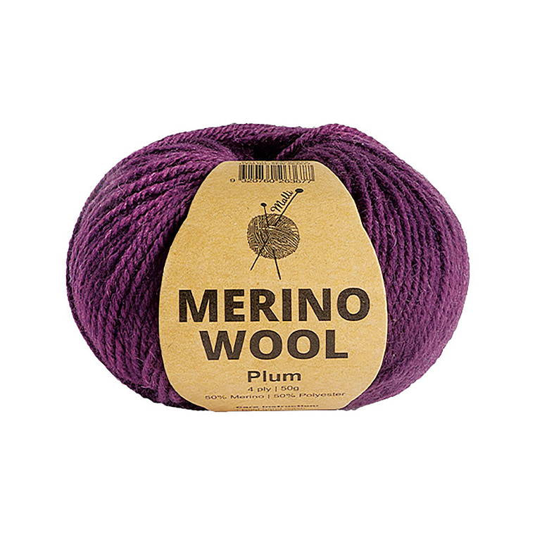 Merino Wool, Plum