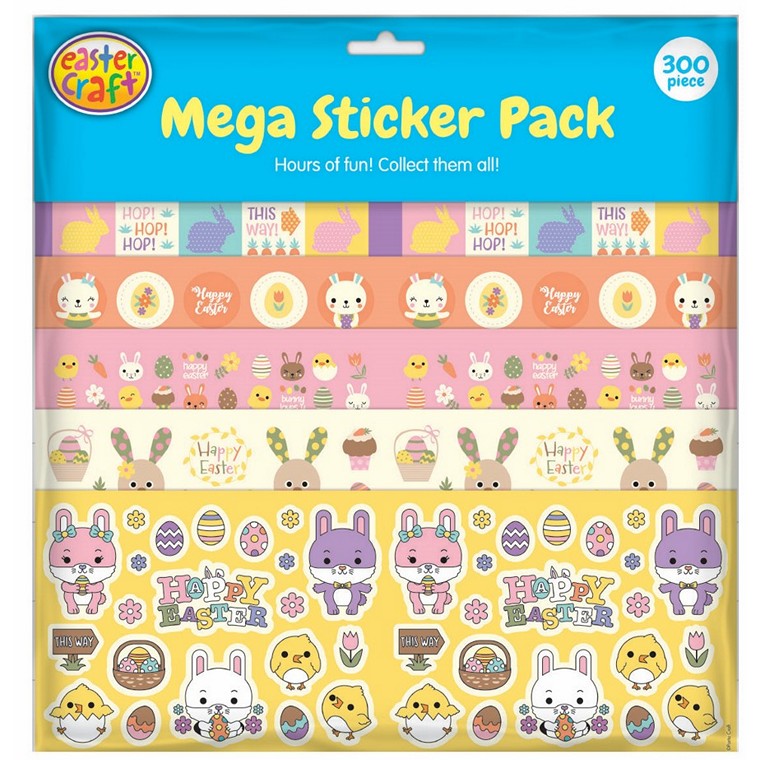 Easter Mega Sticker Pack, 300pk