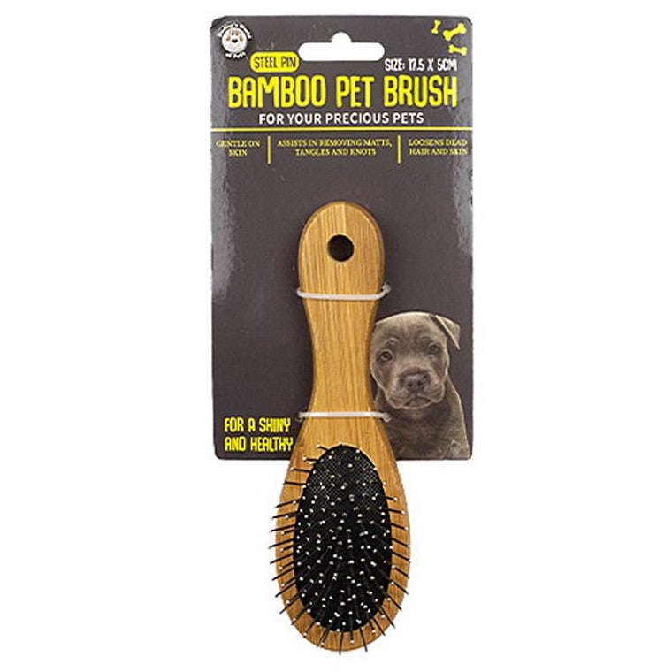 Pet Bamboo Hard Pin Brush