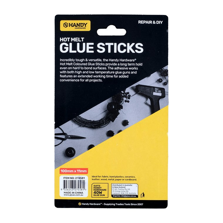 Glue Gun Sticks, Coloured,  20pc