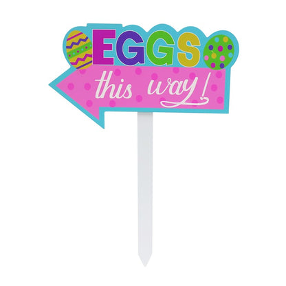 Easter Garden Sign, 40cm, Asstd Designs