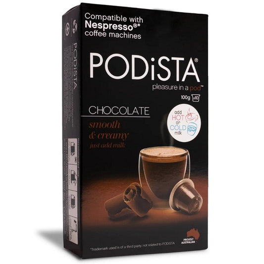 Podista Hot Chocolate Pods, 10pk