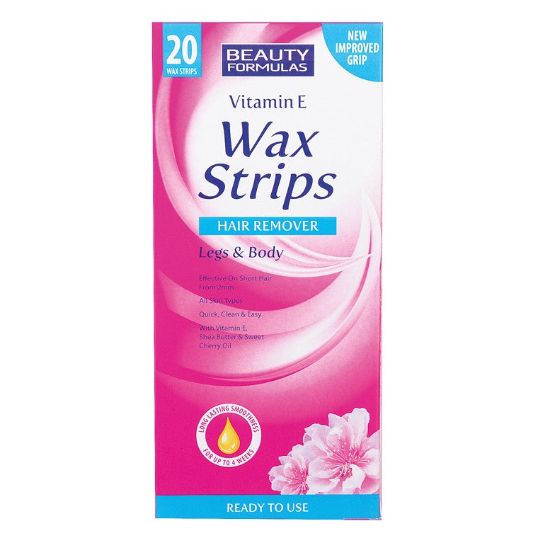 Beauty Formulas Cold Wax Strips, 20s