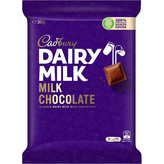 Cadbury Dairy Milk Block, 360g