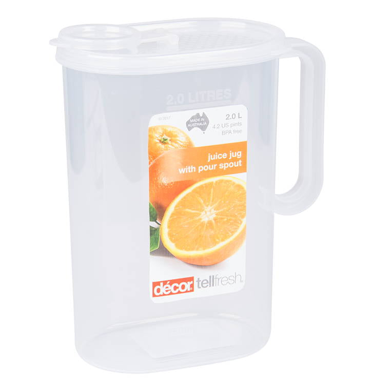 Tellfresh Jug Graduated 2L Clear