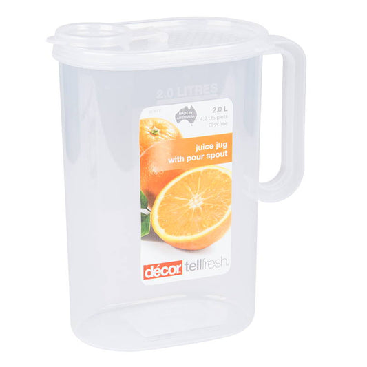 Tellfresh Jug Graduated 2L Clear