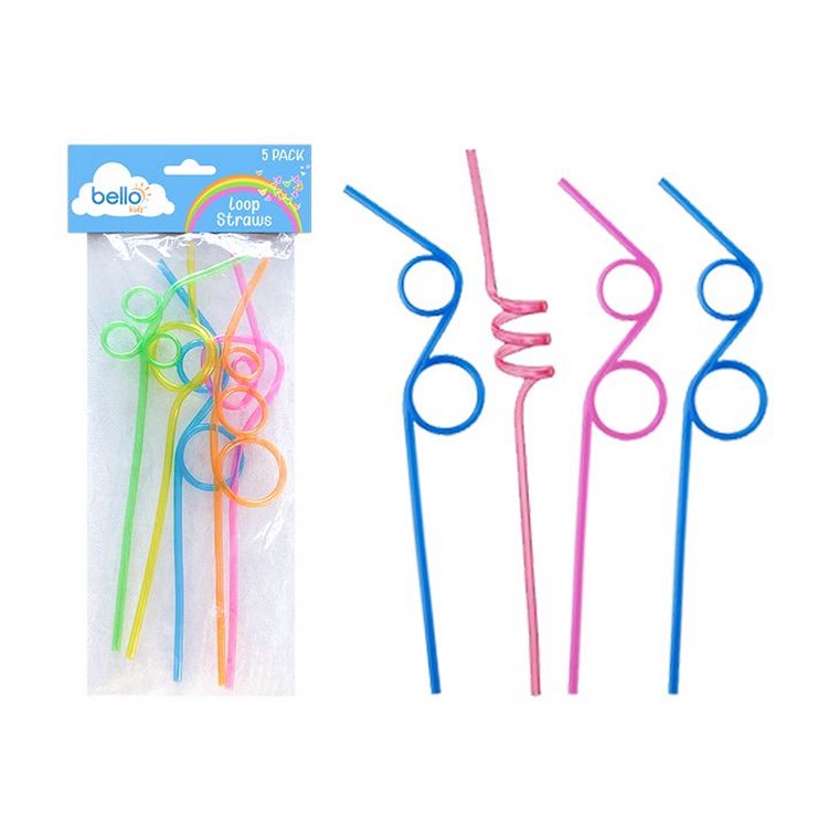 Reusable Bendy Straws, 5pk