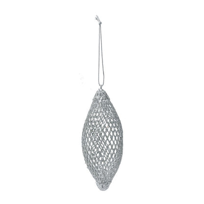 Glitter Mesh Teardrop, 11cm, Asstd