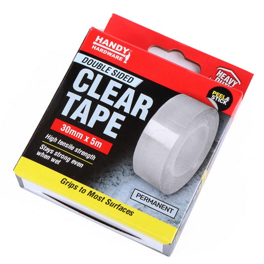 Double Sided Tape, Clear, 30mmX5m