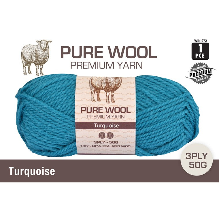 Pure Wool, Turquoise