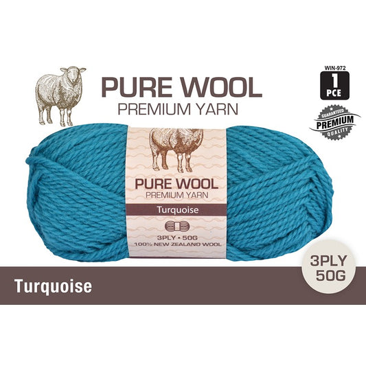 Pure Wool, Turquoise