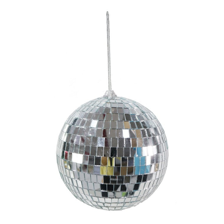 Disco Bauble Mirror, Silver, 20cm