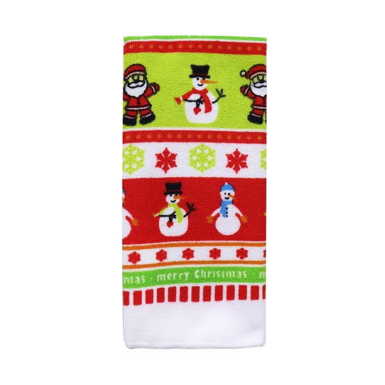 Printed Christmas Tea-Towel, Asstd