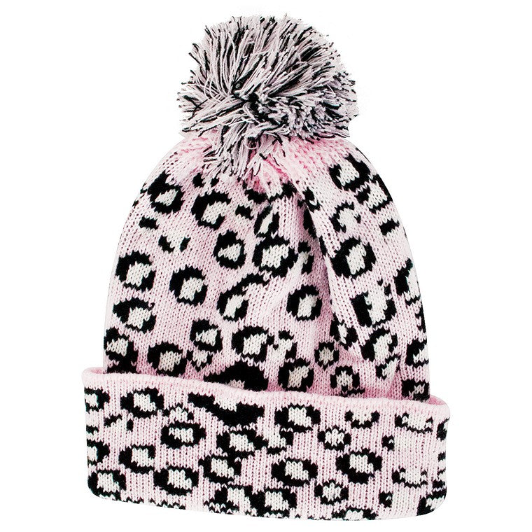 Ladies Heat Control Beanie Animal Pink