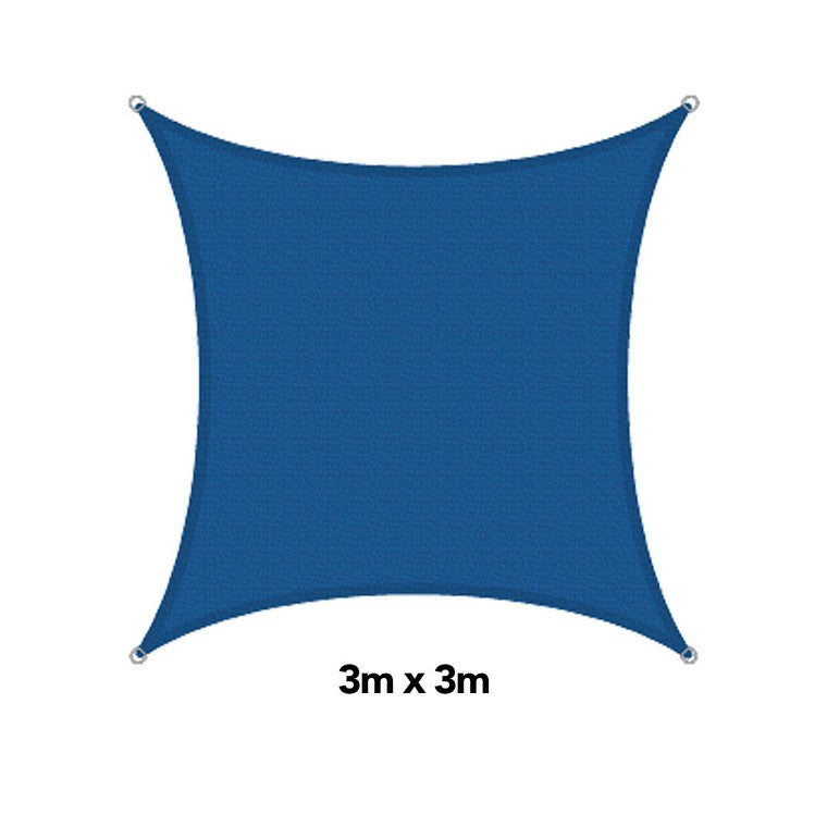 H&G Shade Sail Square Ocean, 3x3m