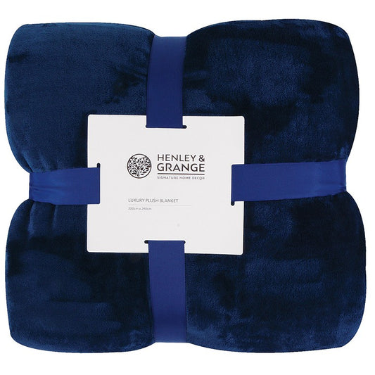 H&G Luxury Plush Blanket, 3 Asstd Colours