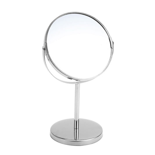 Bano Double Sided Standing Mirror, Chrome