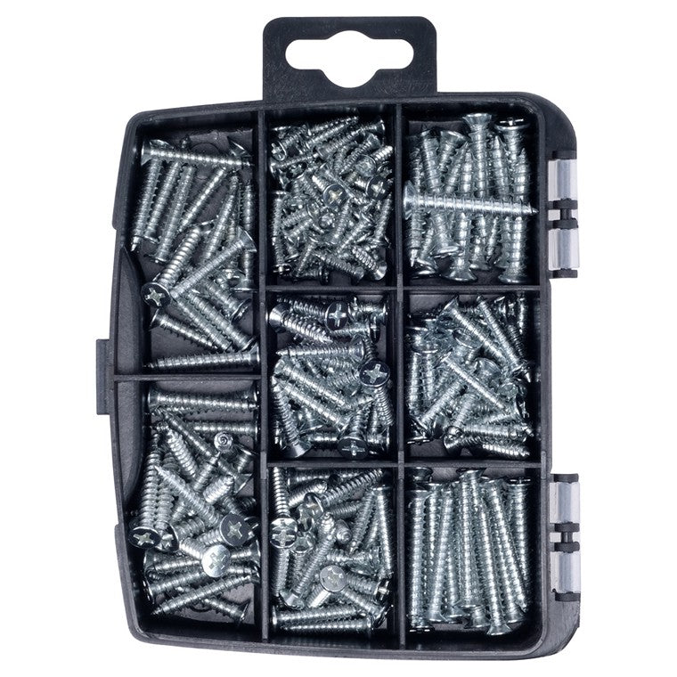 Fasteners & Fixings, Wood Screws, 205pc