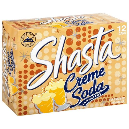 Shasta Creme Soda, 12pk