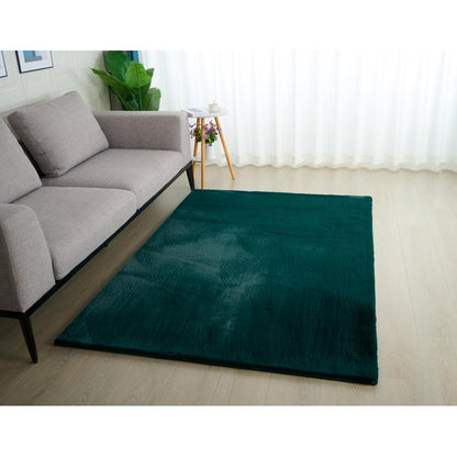 Paris Plush Rug, Dark Green