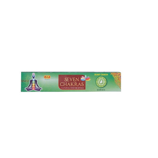 Raj Seven Chakras Premium Incense, 20 Sticks