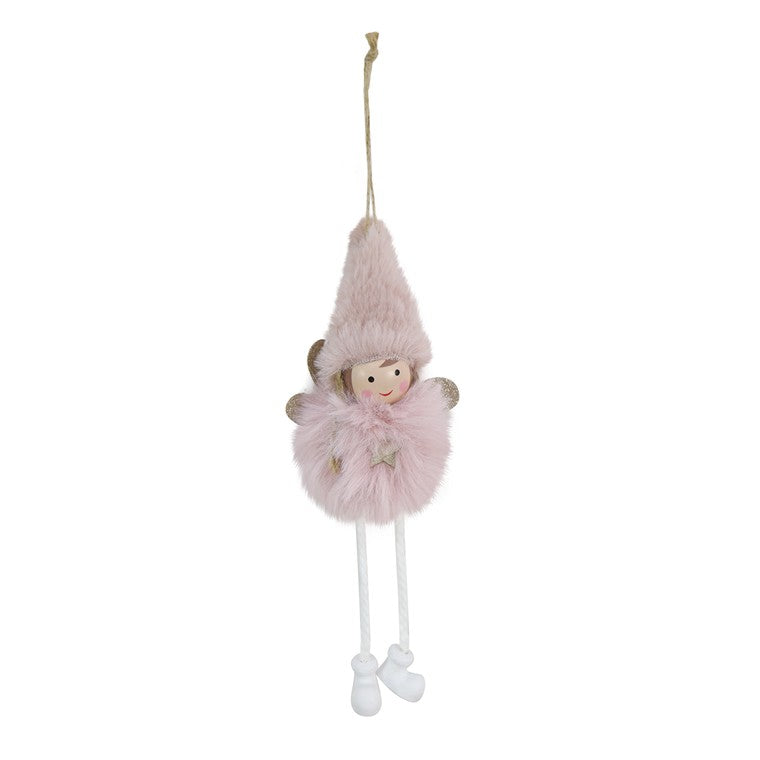 Hanging Fluffy Hat Angel, 23cm, Asstd