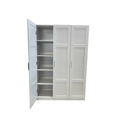 H&G Tall Cabinet, White, 3 Door