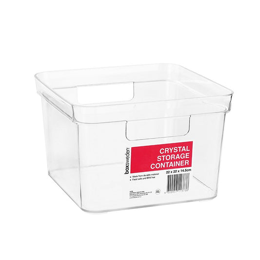 Crystal Square Storage Container, 22cm