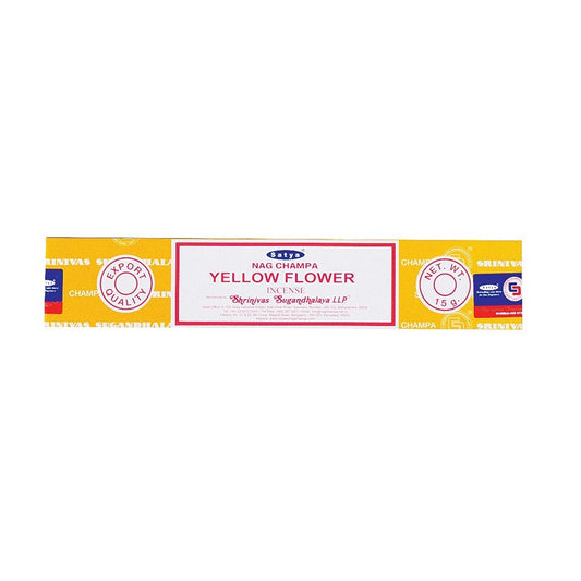 Satya Yellow Flower Incense, 15gm