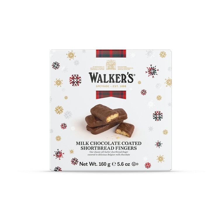 Walker's Milk Chocolate Coated Shortbread Fingers, 160g