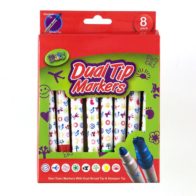 Dual Tip Markers, 8pk