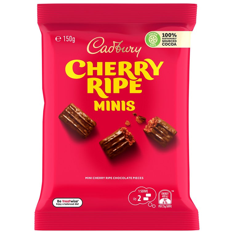 Cadbury Cherry Ripe Minis, 150g