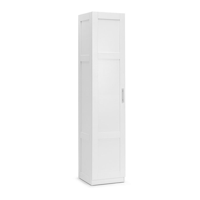 H&G Tall Cabinet, White, 1 Door