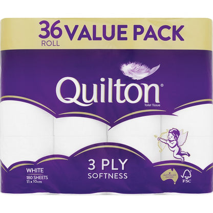 Quilton Toilet Paper, 36pk, 3ply