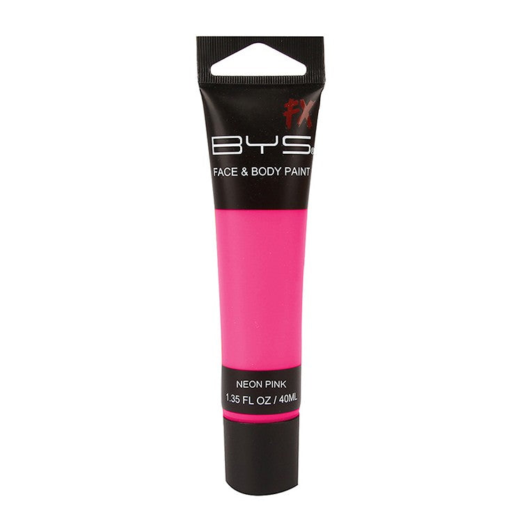 BYS Fx Face & Body Paint Tube, 40ml, Pink