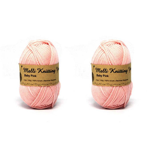 Acrylic Yarn, Baby Pink