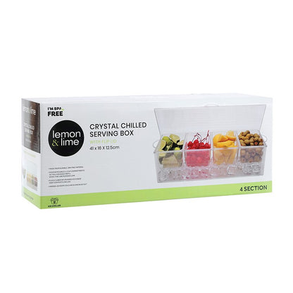 L&L Crystal Chilled Serving Box