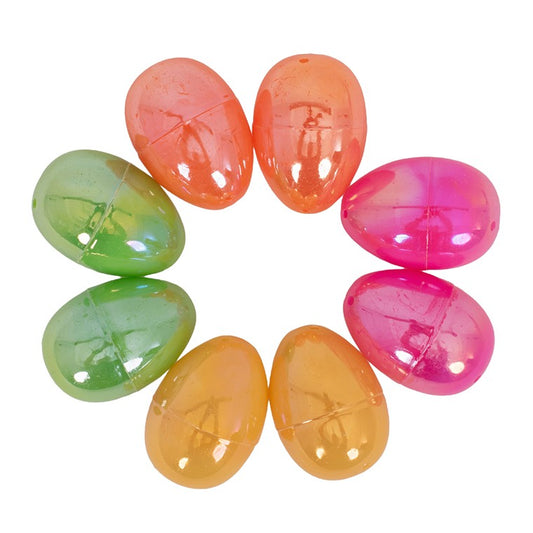 Iridescent Fillable Eggs, 8pk