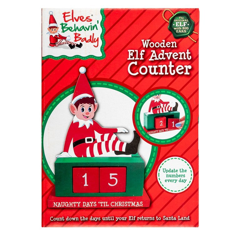 Christmas Elves Countdown Advent MDF