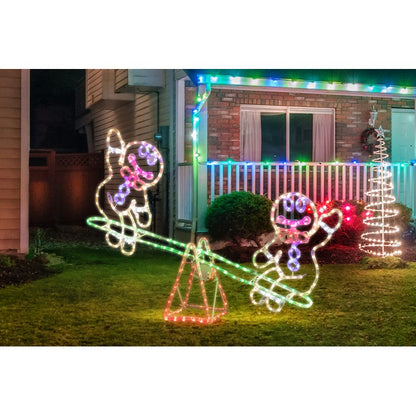 LED Gingerbread Seesaw