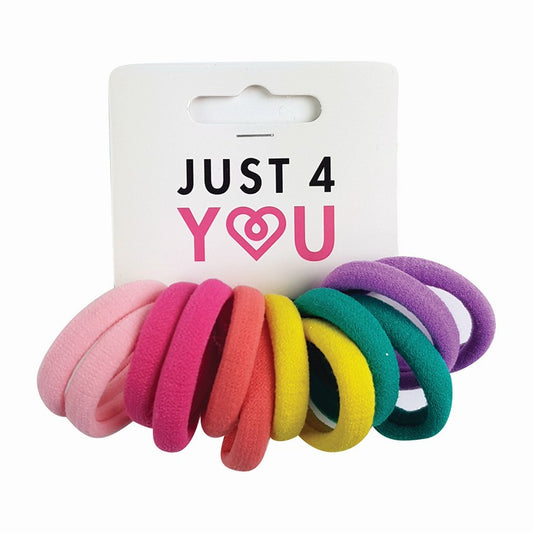 Hair Elastic Soft Touch, Bright Mix, 12pk