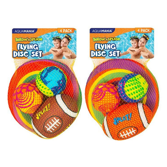 Water Flying Disc Set, 4pc